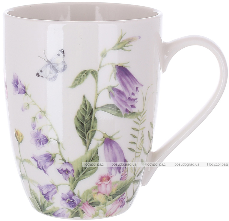 Набор 6 фарфоровых кружек (чашек) Floral 340мл
