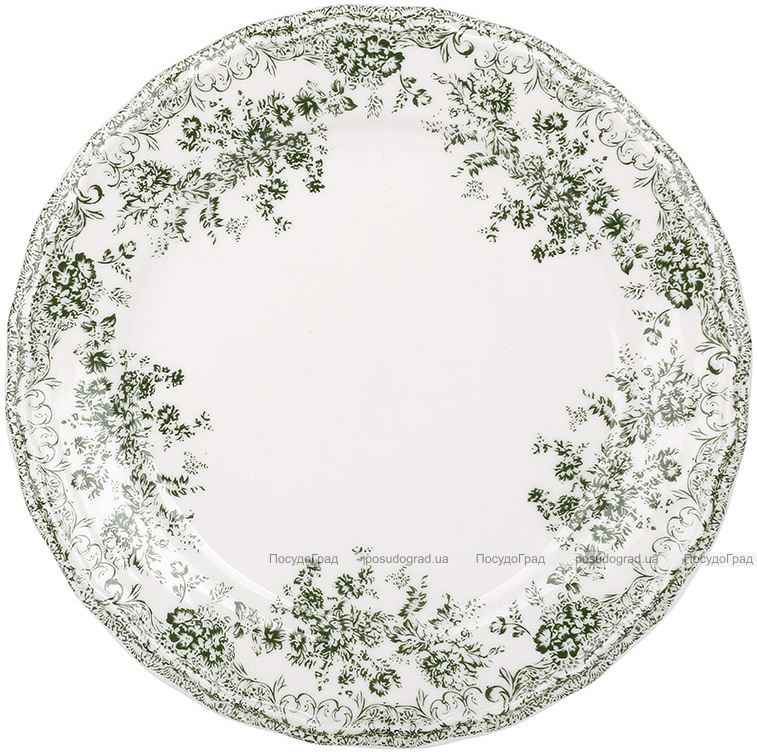 Тарелки фарфоровые "Vintage Rose" Ø22см, 6 обеденных тарелок