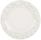 Набор 6 тарелок обеденных "Floral Green" Ø23см, фарфор