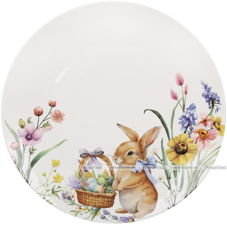 Набор 6 тарелок фарфоровых "Easter Melody" Ø27см (Кролик)