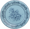 Набор 6 фарфоровых тарелок "Heritage Toile" Ø22см, французская бирюза