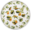 Набор 6 фарфоровых тарелок "Avocado Garden" Ø25см