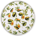 Набор 6 фарфоровых тарелок "Avocado Garden" Ø25см