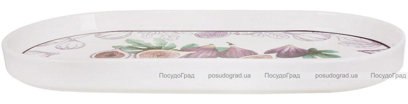 Набор 3 овальных фарфоровых сервировочных блюда 30х16см "Fig Velvet"