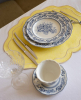 Набор 2 фарфоровых овальных блюда "Heritage Toile" 35.5х20.5см, голубой