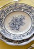 Набор 2 фарфоровых овальных блюда "Heritage Toile" 35.5х20.5см, голубой