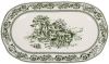 Набор 2 фарфоровых овальных блюда "Heritage Toile" 35.5х20.5см, зеленый