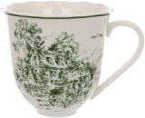 Кружки фарфоровые "Heritage Toile Green" 6 кружек по 350мл