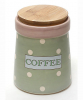 Банка Country Kitchen COFFEE 900мл зелена з бамбуковою кришкою