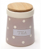 Банка Country Kitchen TEA 900мл рожева з бамбуковою кришкою
