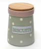 Банка Country Kitchen BISCUITS 1400мл зелена з бамбуковою кришкою
