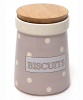 Банка Country Kitchen BISCUITS 1400мл рожева з бамбуковою кришкою