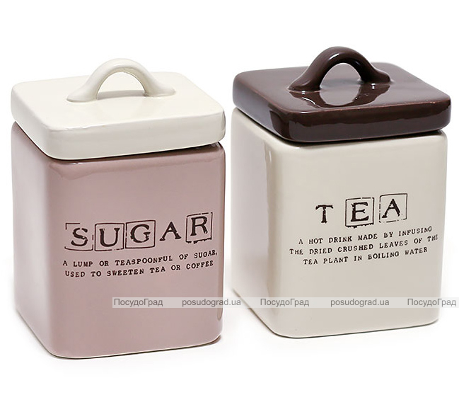 Банка Country Kitchen TEA 450мл, квадратна з кришкою
