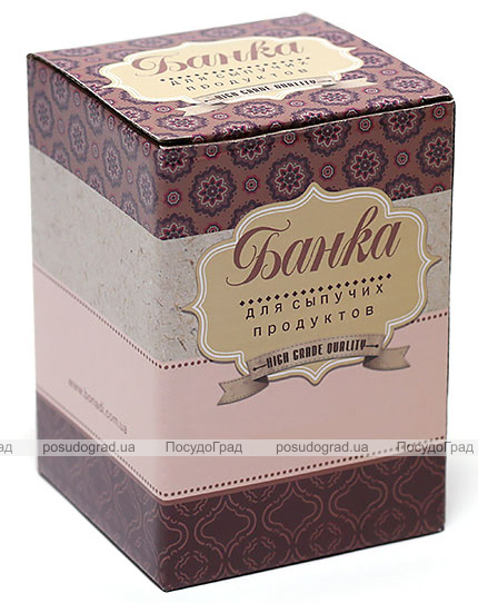 Банка Country Kitchen TEA 450мл, квадратна з кришкою