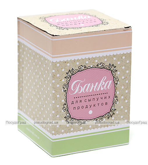 Банка Country Kitchen Сream для сипучих продуктів 950мл квадратна
