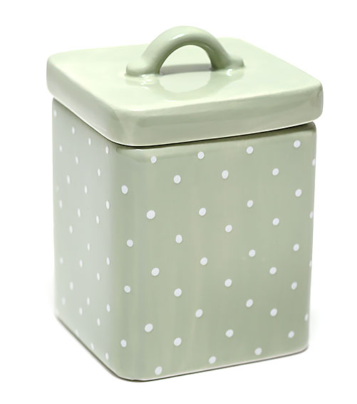 Банка Country Kitchen Green для сипучих продуктів 950мл квадратна