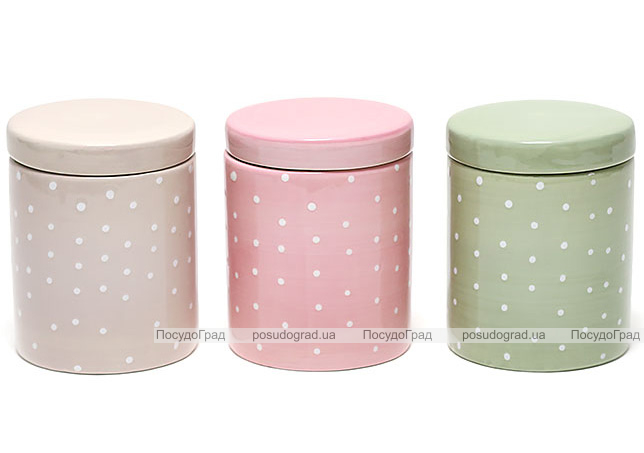 Банка Country Kitchen Green для сипучих продуктів 500мл кругла