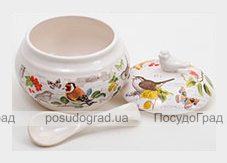 Банка "Birds Garden" 470мл з керамічною ложкою