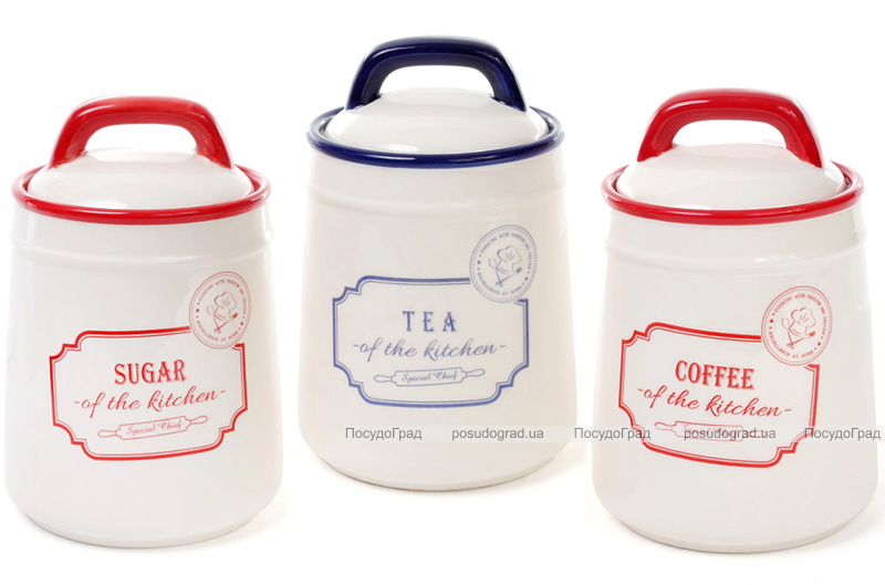 Банка керамическая Red&Blue TEA 800мл, синяя