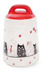 Банка керамическая "I Love My Cat" 525мл для сыпучих продуктов