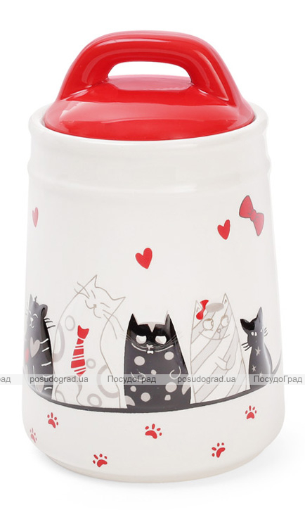 Банка керамічна "I Love My Cat" 525мл для сипучих продуктів