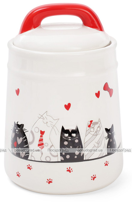 Банка керамічна "I Love My Cat" 1л для сипучих продуктів