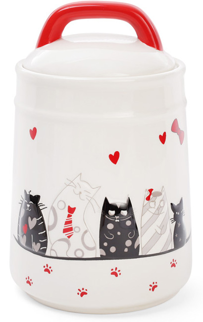 Банка керамічна "I Love My Cat" 1.3л для сипучих продуктів