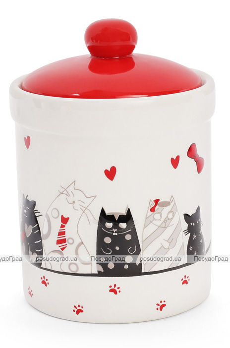 Банка керамічна "I Love My Cat" 650мл для сипучих продуктів