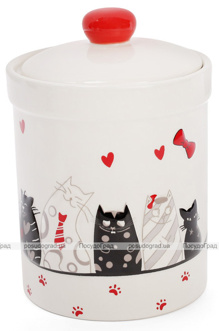 Банка керамічна "I Love My Cat" 950мл для сипучих продуктів