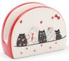 Серветниця керамічна "I Love My Cat" 10.4х5х8см