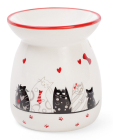 Арома-лампа керамическая "I Love My Cat" Ø9.2х10.6см