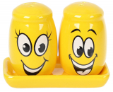 Набор для специй "Funny Smile" солонка и перечница на подставке, 12.1х7х8.4см