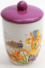 Банка "Iris Flower" Ø10х12см с крышкой