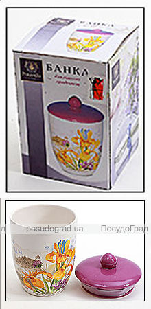 Банка "Iris Flower" Ø10х12см з кришкою