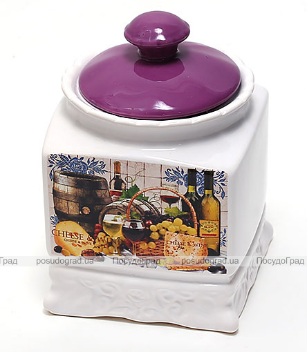 Банка Cheese&Wine 630мл з кришкою для сипучих продуктів