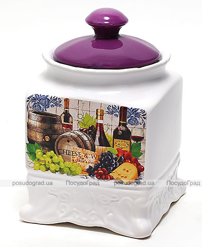Банка Cheese&Wine 870мл з кришкою для сипучих продуктів