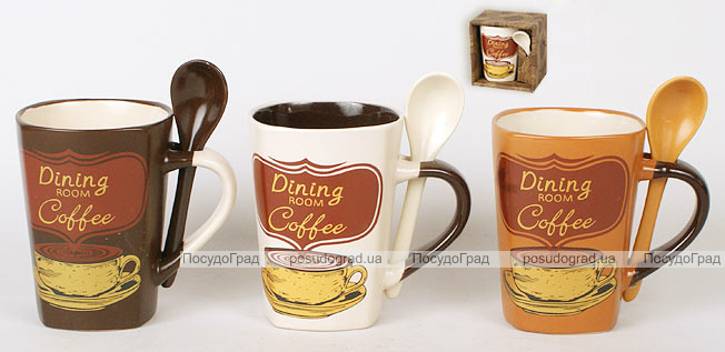 Кружка "Dining room Coffee" 325мл с ложкой