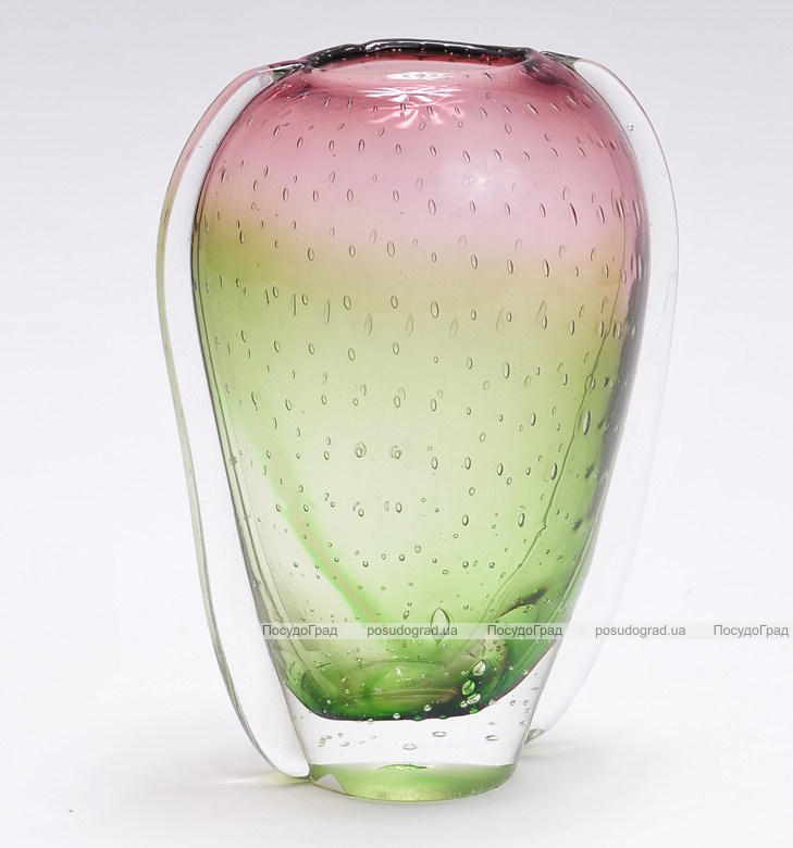 Ваза скляна Bona Glass 22см "Крапля"