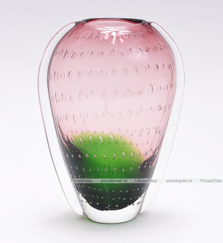 Ваза скляна Bona Glass 26см "Крапля"