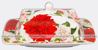 Маслянка Bona Peony, фарфор