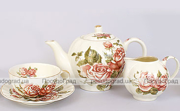 Чайный сервиз Cream Rose 250мл 15 предметов на 6 персон