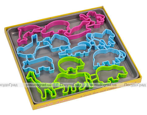 Противень "Cookie Animals" 14 форм для выпечки "Зоопарк"