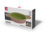 Форма для випічки керамічна Bergner 13858 зі знімними силіконовими ручками помаранчева