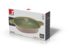 Кастрюля керамическая Bergner 1802003 36х27см со стеклянной крышкой и с силиконовыми ручками