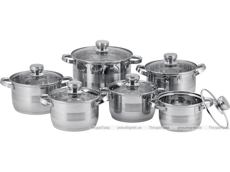 Набір кухонного посуду Kaiserhoff Alexander Cookware 12 предметів