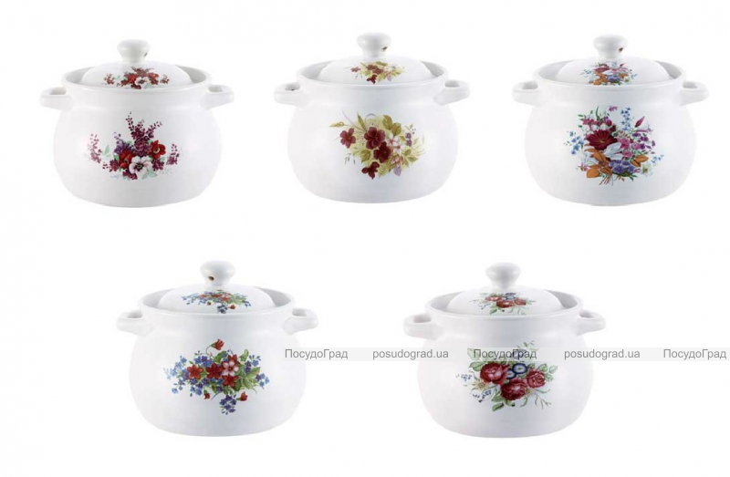 Кастрюля керамическая Kaiserhoff KH02 1,8л с крышкой
