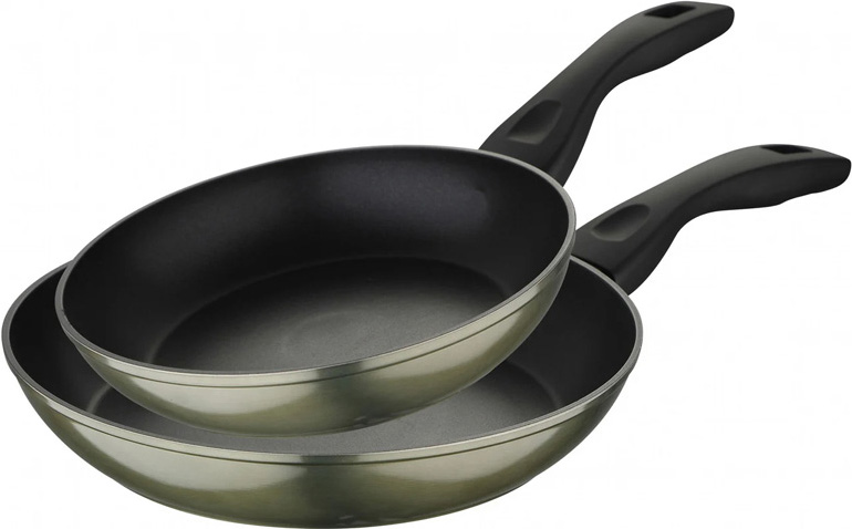 Набір 2 сковороди Bergner Neon Green Ø22см і Ø26см