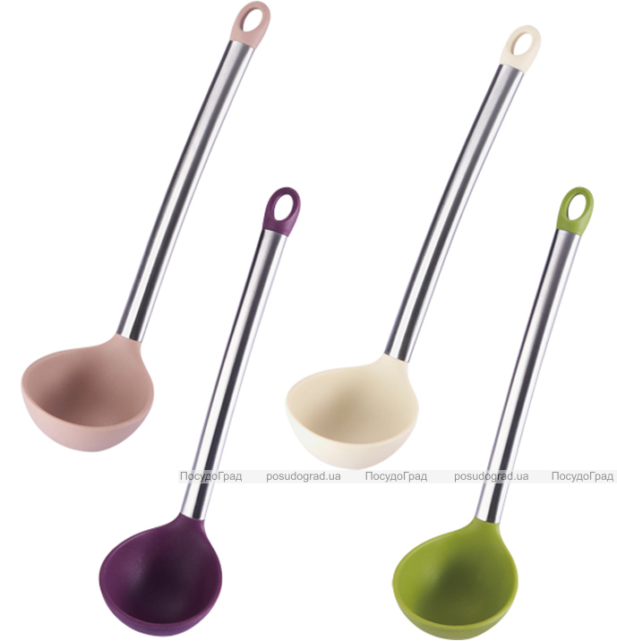 Ополоник Flex Kitchen 31см силіконовий з металевою ручкою
