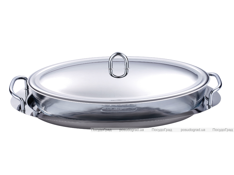 Блюдо сервірувальне Bergner 3648 овальне на підносі з ручками