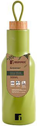 Термос-пляшка Bergner Greener 500мл, зелений